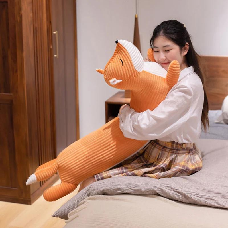 Cute Animal Side Slee Body Pillow 110cm Home Decor Long Pillows Bed Sofa Throw Pillow Classmate Friend Birthday Present Gift