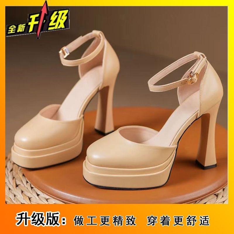 Sexy little man not tired feet high heels women s spring summer new Mary Jane women s bag head sandals 40