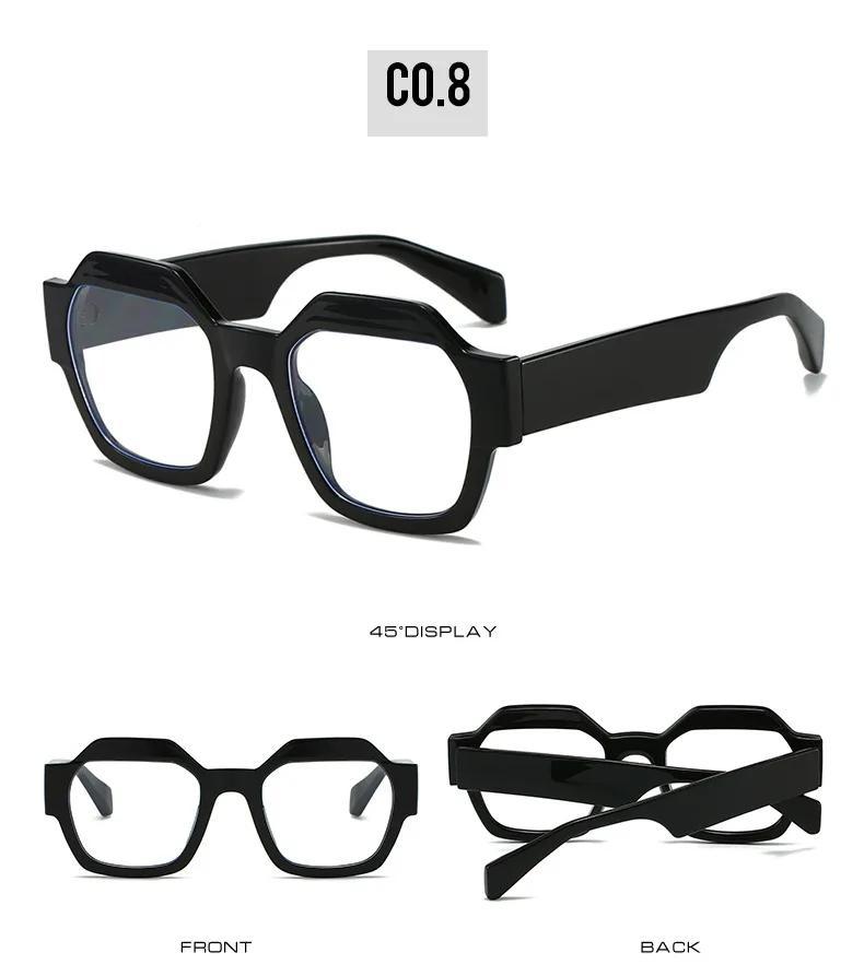 New Vintage Big Square Sunglasses Women Men Fashion Retro Thick Edge Frame Luxury Male Sun Glasses Shades Uv400 Eyeglasses