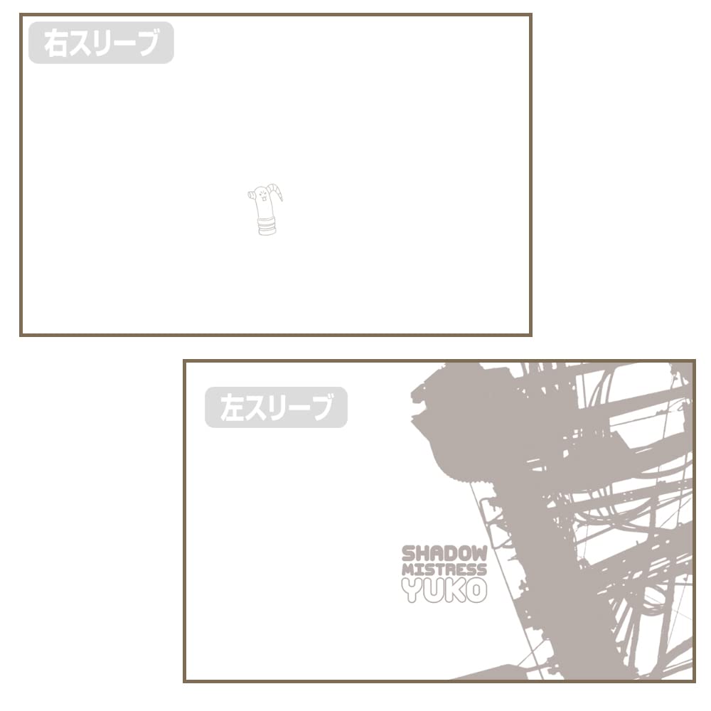 2D COSPA Machikado Mazoku Shadow Mistress Yuko Full Graphic Size Polyester 2-Chome Double-Sided T-Shirt, L,