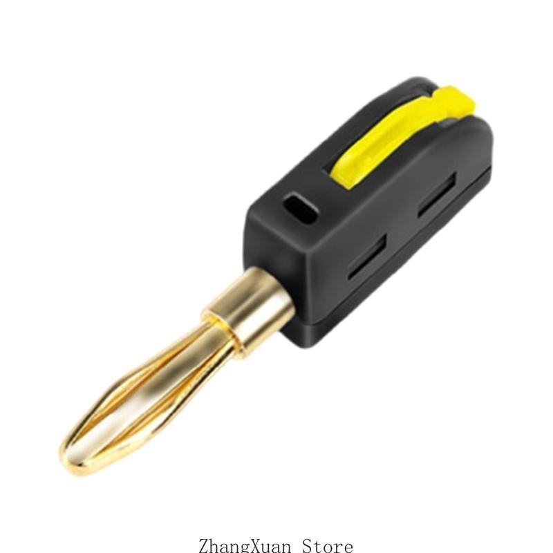 

3XUF No Solder 4mm Banana Connector with 32A Capacity for Power System Testing чорний