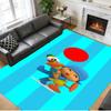Anti‑Slip Crystal Velvet Floor Rug, Pocoyó cartoon Design Carpet for Indoor Living Bedroom Home Decoration