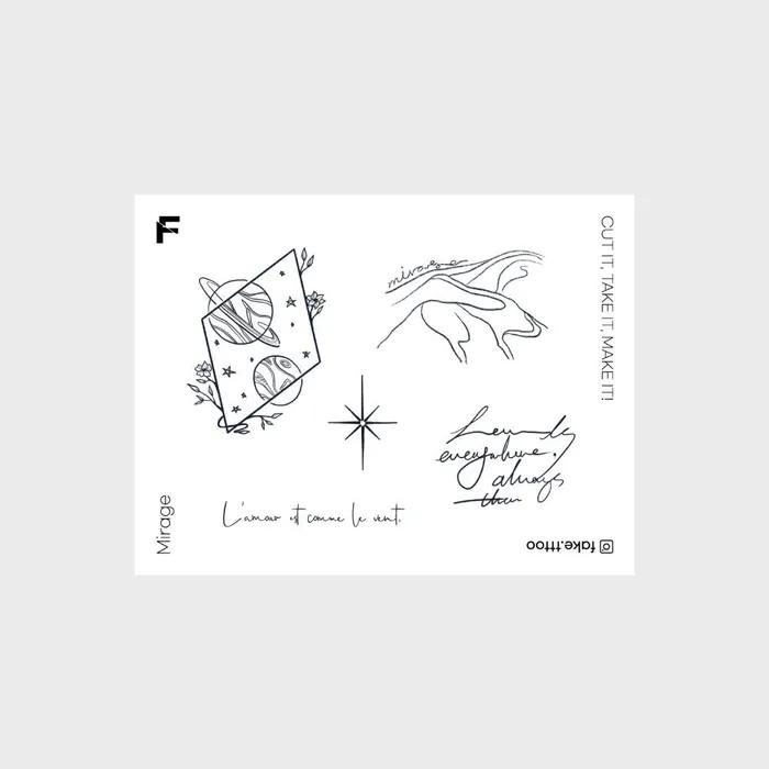 

Скрытая любовь тату-наклейка