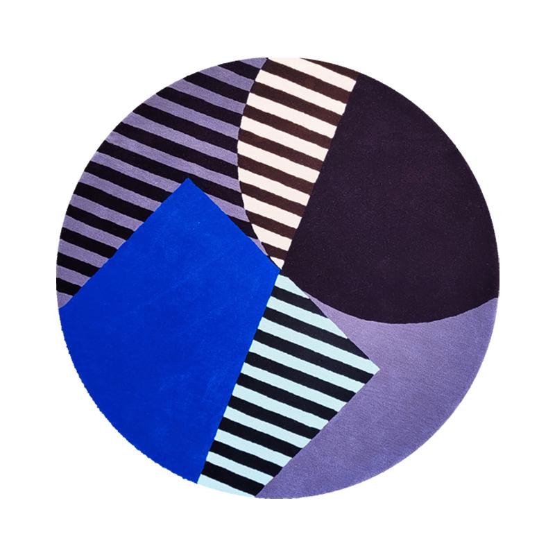 

Modern Style Carpets for Living Room Home Cloakroom Round Floor Mat Nordic Bedroom Decor Plush Carpet Thick Washable Lounge Rug 80x80CM