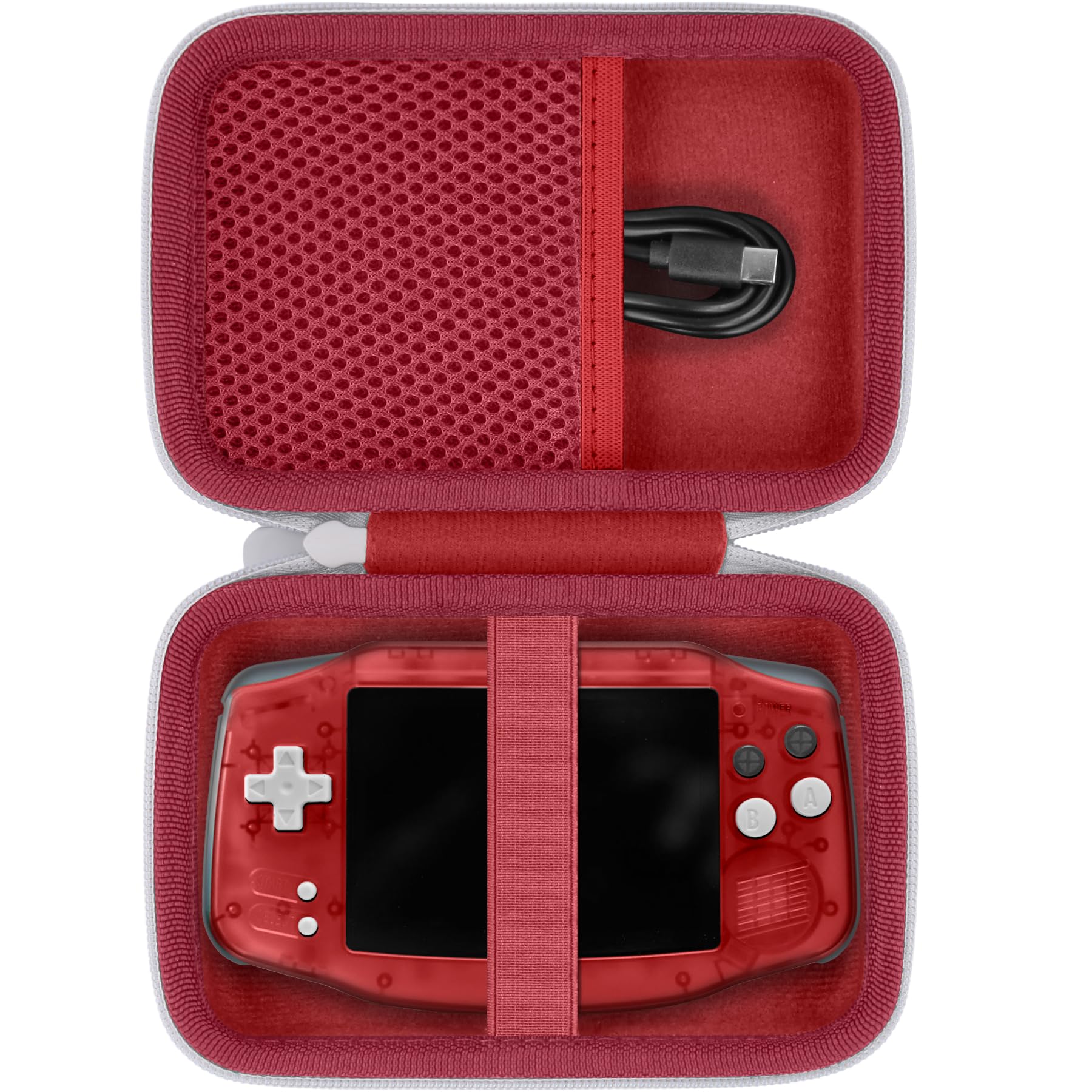 

Khanka Storage Case for ANBERNIC RG34XX Handheld Game RG Whatsko Retro Game Red Console, 34XX, Console, (Case Only)