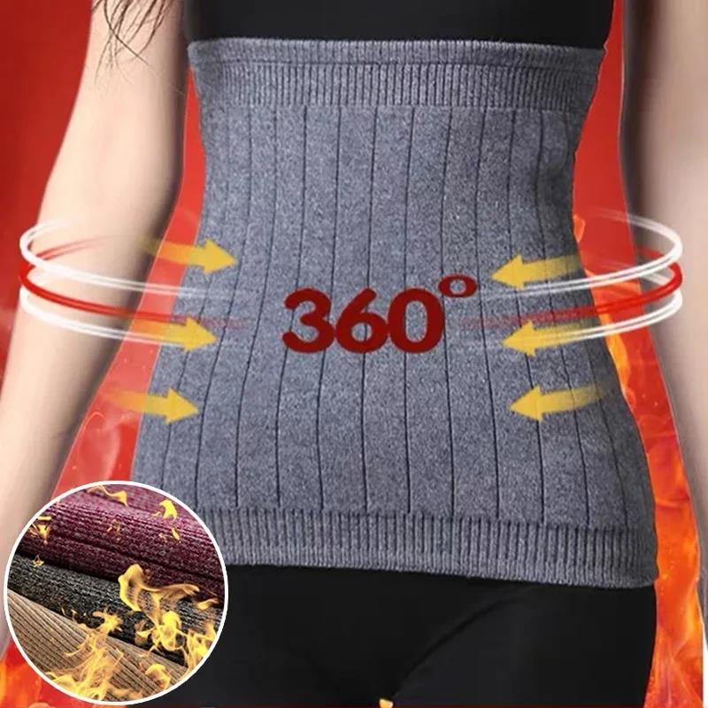 Warmer Wool Waist Support Cashmere Waist Belts for Fitness Comfortable Lumbar Brace Stomach Cold Stomach Protection Sport Safety 5
