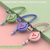 uldf10 Car Charger Head 3 In 1 Charging Data Cable USB Type-C Auto Accessorie For Mitsubishi Eclipse Lancer Outlander ASX Colt I200 Ex