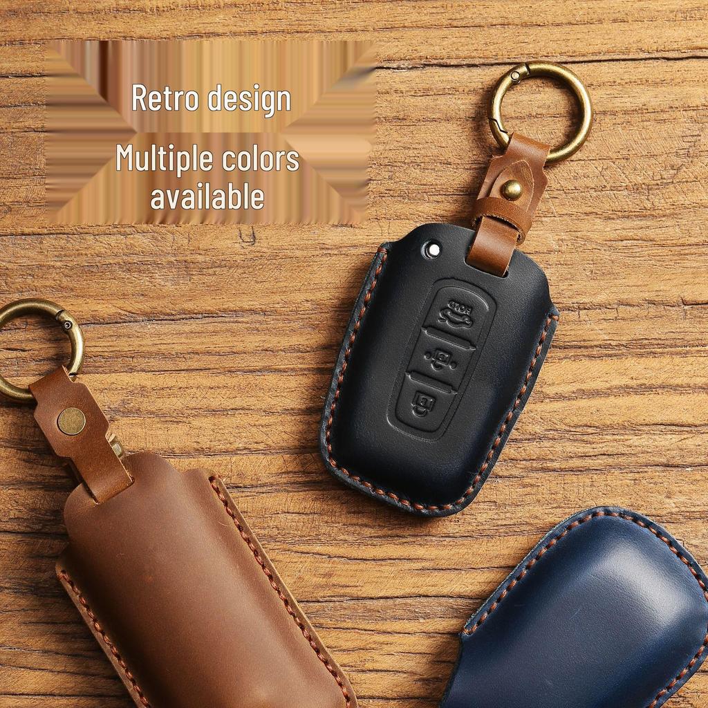 Kožený obal na klíč pro Kia Carnival, Sportage, K3, Sorento, Pegas & Elantra