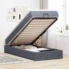 VidaXL Ottoman Bed Frame with Mattress Dark Grey 90x190 Cm Velvet, Bed Frame, Upholstered Bed Frame, Bed Frame 3311154