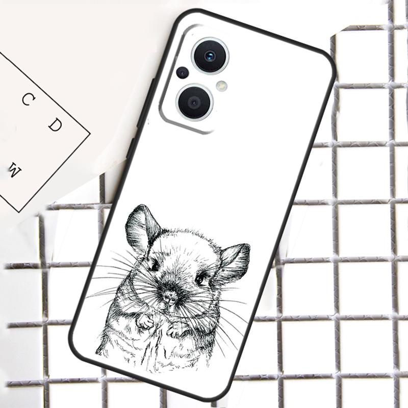 Cartoon Chinchilla Phone Case For OPPO Reno 12F 12 13 11 14 F 10 Pro 8T 7 8 Lite OPPO Find X8 X6 X5 Pro Cover
