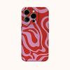 Red Water Splash Phone Case for IPhone 16 15 14 13 12 11 X XS XR XSMAX 7 8 Pro Max Plus Double-layer Back Cover