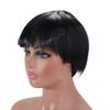 Synthetic Short Mushroom Wig Music Costume Men Brown Cosplay Wig 60's Bowl Cut Wigs  Nightclub Bar