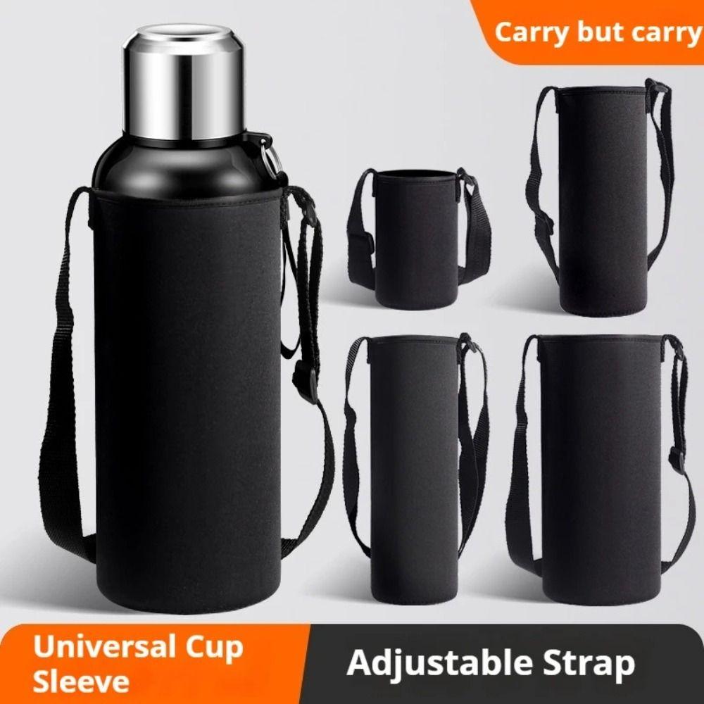 Neoprene Insulated Bottle Pouch Adjustable Strap Bottle Bag Portable Water Bottle Sleeve