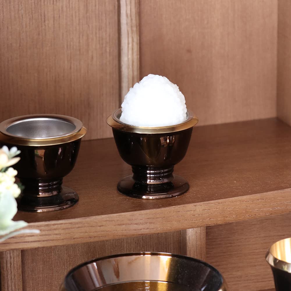 Small PC Buddhist Rice Bowl, 4.2cm Wide Bottom, Fits #9-10, Suitable for Buddhist Altars, Made In Japan, No Vessel Required