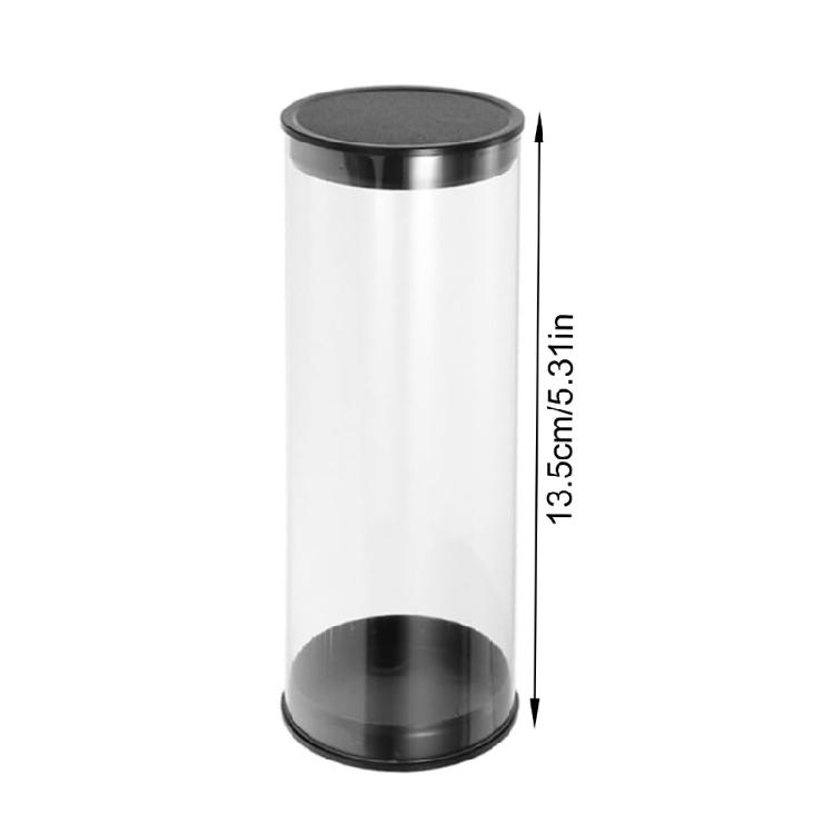 4Pcs Clear Golfs Ball Containers Portable Ball Case Plastic Tubes with Caps Small Display Tubes Golf Organizers