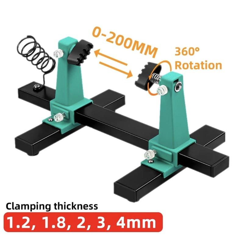 Multifunctional Welding Jig Tool Adjustable Fixing Fixture With Cable Clamp Slip Resistant Base For Electronics Assembly