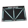 Soccer Train Mat Rubber Non Slip Backward Dribbling Training Agility Footstep Training Mat for Indoor Outdoor 90x60cm