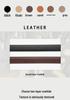 Women's Designer Versatile Black Leather Belt - Genuine High-Grade Cowhide, Unisex, Perfect for Jeans.