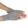 Women's Warm Winter Brief Paragraph Knitting Half Fingerless Gloves