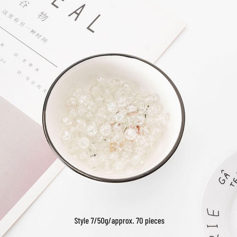 6.5-10mm Multicolor Glass Beads for DIY Bracelet and Necklace Jewelry Making