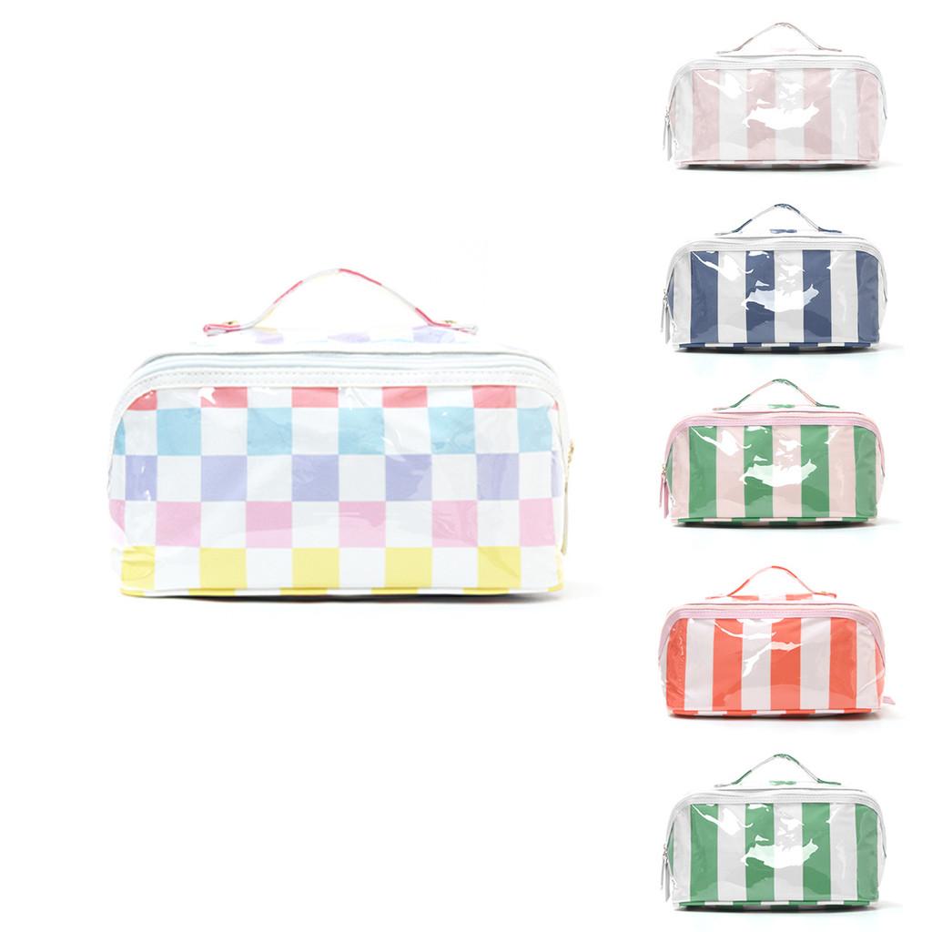 Modern Pvc Travel Makeup Organizer With Large Capacity For Cosmetics And Toiletries