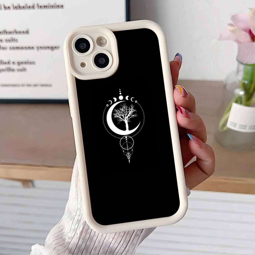 Sun Moon Mobile Cell Phone Case for iPhone 17 16 15 14 13 12 11 Air Pro Max Plus Thicken TPU Colorful Cover Pretty Luxury