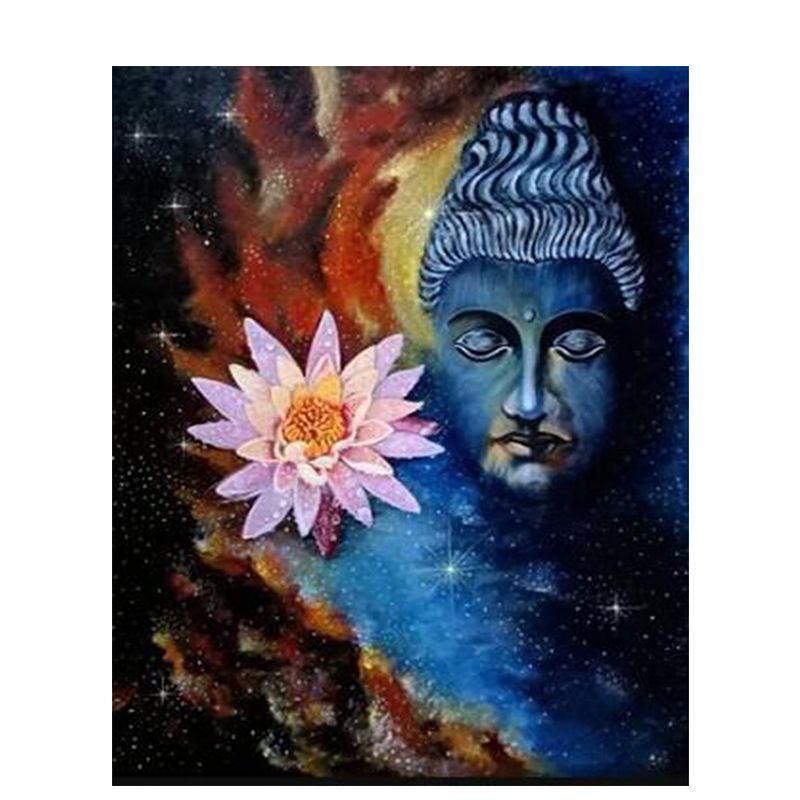 Diamant Malerei Buddhismus Strass Kunst 5D Diy Diamant Stickerei Religiöse Figuren Volle Runde Mosaik Hause Dezember