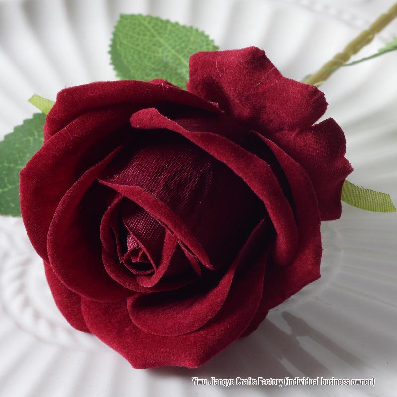 Large Flannel Rose Silk Bouquet for Wedding and Valentine's Day Home Decor