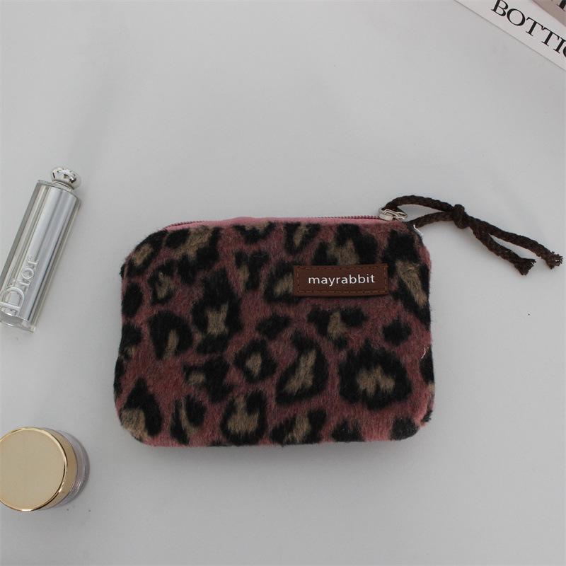 British Style Plaid Wool Coin Purse - Retro Mini Clutch