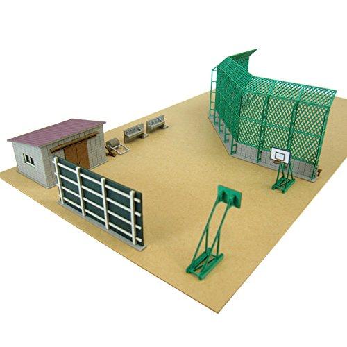 Sankei Nostalgic Diorama Series Schoolyard Equipment Paper Craft 1/150 MP03-105
