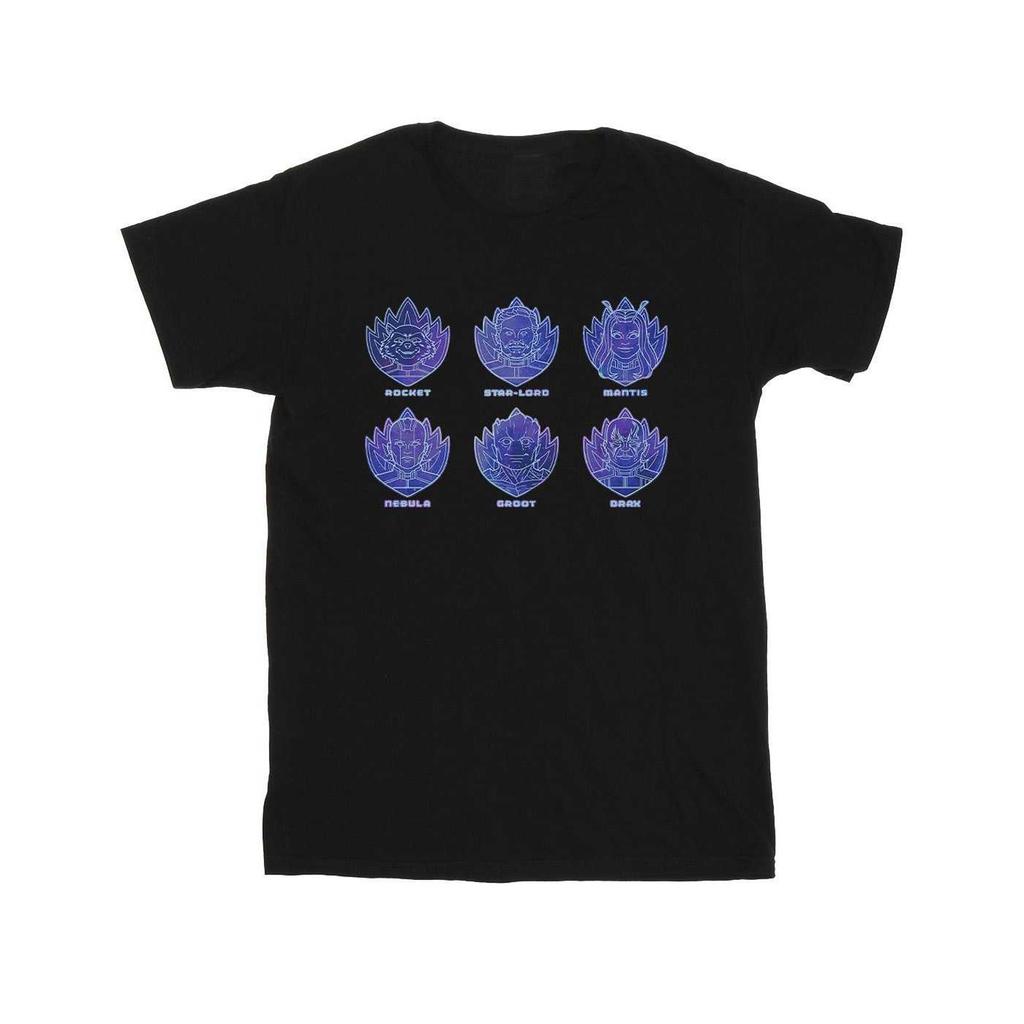 Guardians Of The Galaxy Volume 3 Mens Crew Cotton Badge T-Shirt