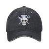 Luffy Gear  Moon One Piece Men Women Baseball Cap  Distressed Washed Hat Vintage Outdoor Running Golf Unstructured Soft Sun Cap