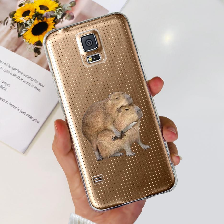 For Samsung Galaxy S5 Case SM-G900F G900I G900M Stylish Painted Cover Soft Silicone Phone Case For Samsung S5 S 5 GalaxyS5 Shell