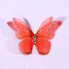 50Pcs Double-layer Chiffon Butterfly Embroidered Patches  Bridal Hair Accessories
