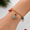 Christmas Tree Santa Claus Delicate Necklace Bracelet Set for Women Xmas Boot Snowflake Cute Fashion Party Festival Jewelry Gift