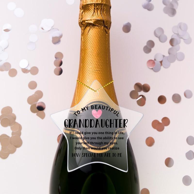 "One Special Gift" Christmas decoration for granddaughters, perfect for birthdays and New Year.