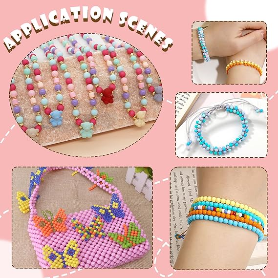 500Pcs Handmade Material 4mm Acrylic Soild Colored Loose Beads For Jewelry Making DIY Crafts Jewelry Accessories