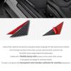 Carbon Fiber For Ford Mustang GT 2024 2025 A-pillar Triangular Trim Protective Sticker Tuning Car Exterior Decor Accessories
