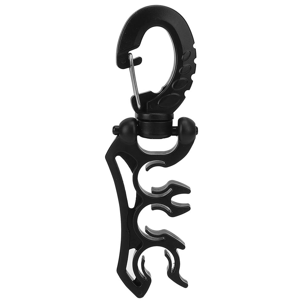 PVC Diving Second Head Quick Release Buckle Breathing Regulator Pipe Clip Fixed Hook