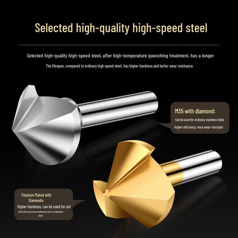 90-Degree Countersink Deburring Chamfering Drill Bit