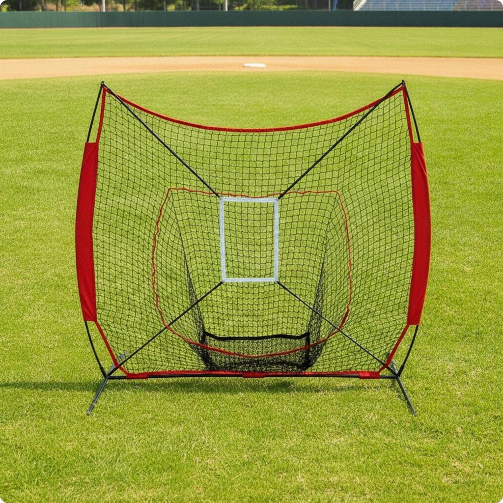 Practice Net with Target Freestanding Baseball Portable for Coaches