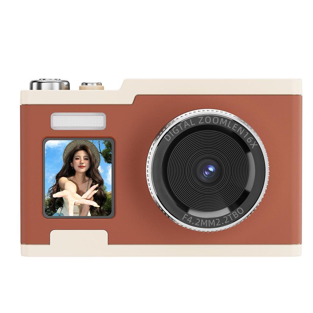 26-Year Explosive Dual-Screen Digital Camera with Cold White Skin Filter, Beauty Vlog Close-Up Light