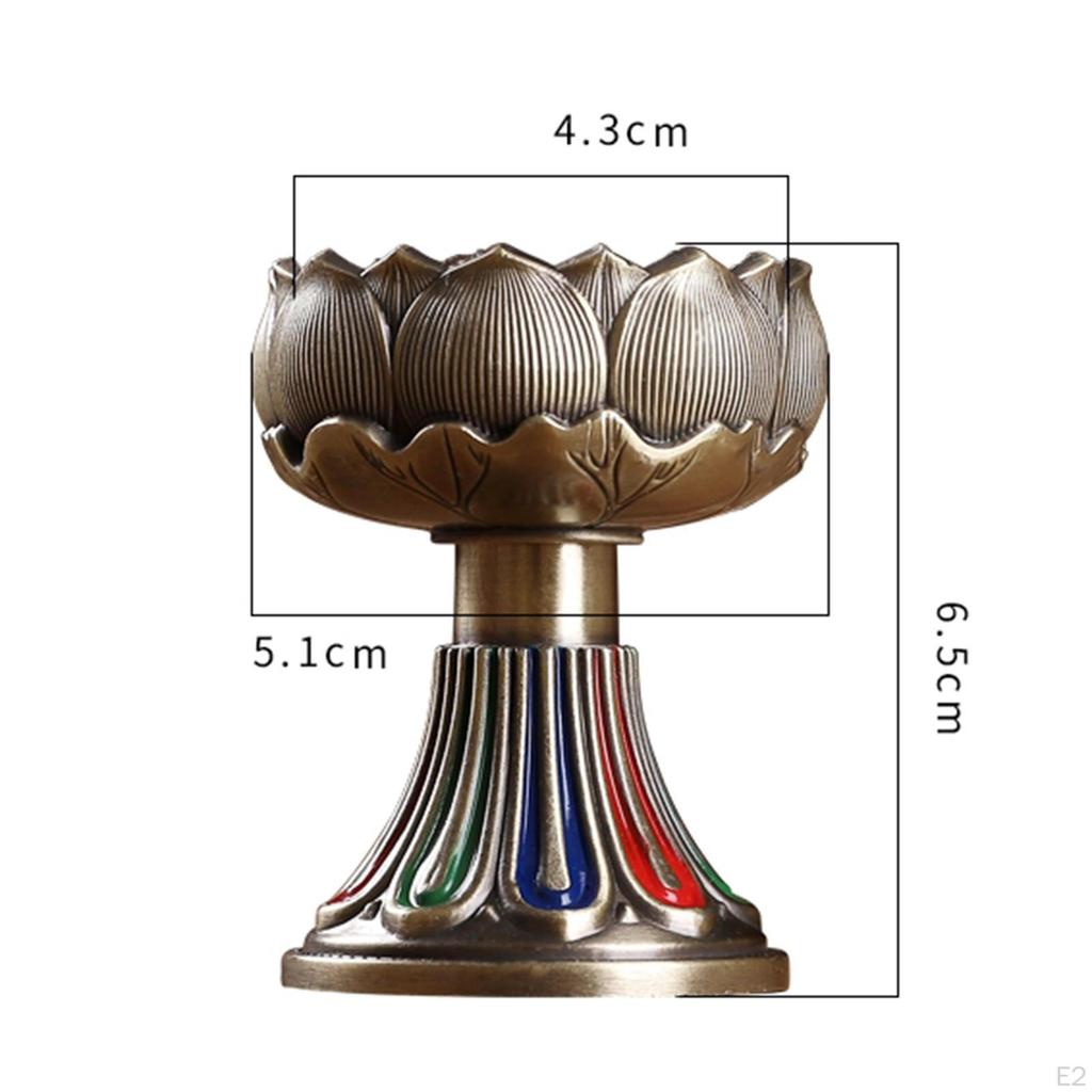 Elegant Lotus Ghee Candle Holder for