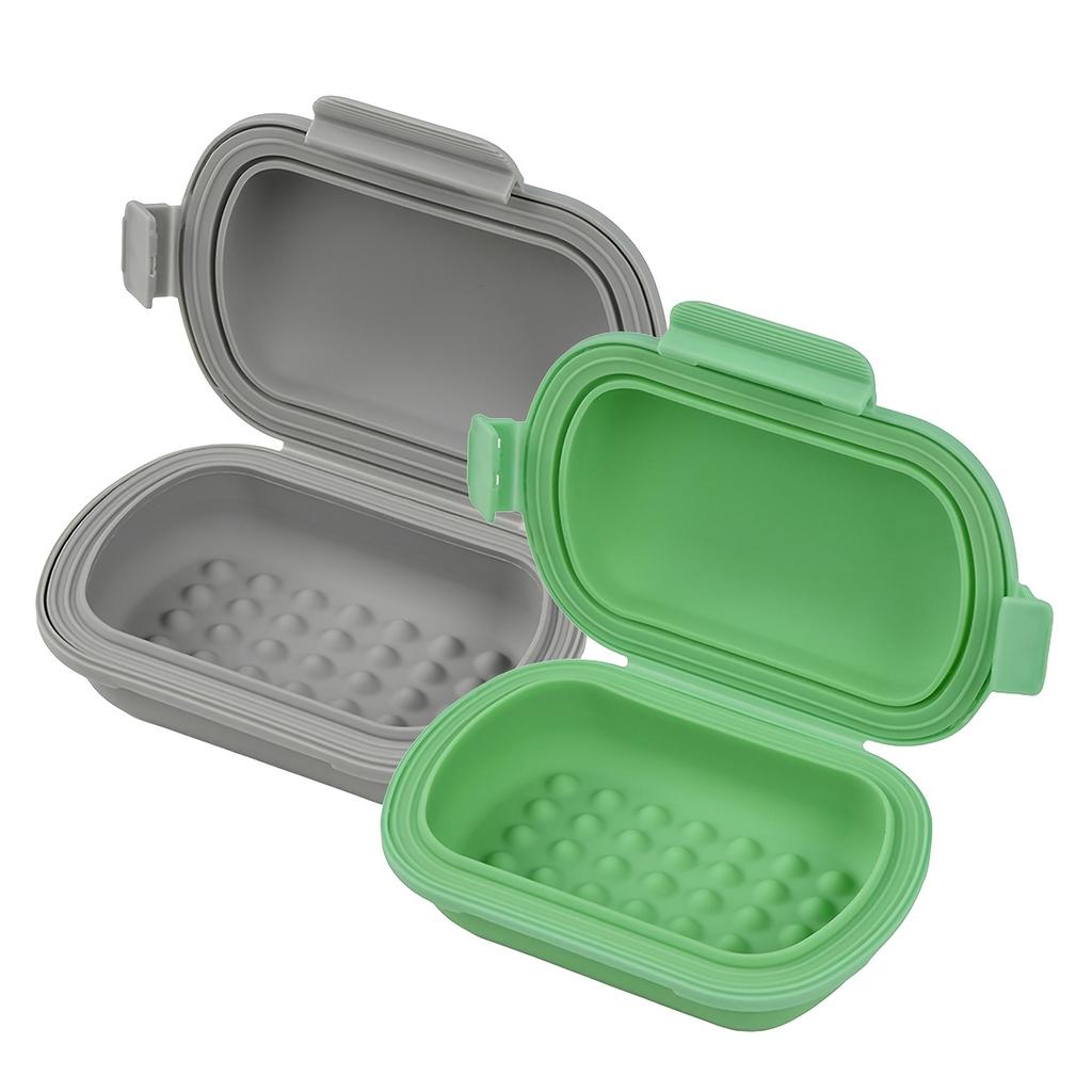 1-2pcs Travel Soap Box Material Leak-Proof Design for Bathroom & Outdoor Use