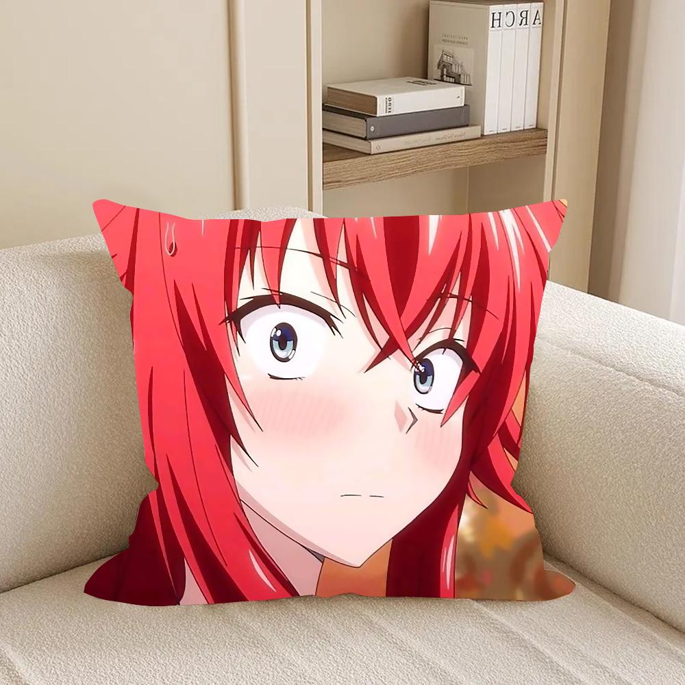 Anime High School DxD Kissenbezug Quadratisch Doppelseitiger Druck Kurzer Plüsch Sofakissenbezug Schlafzimmer Nachttisch