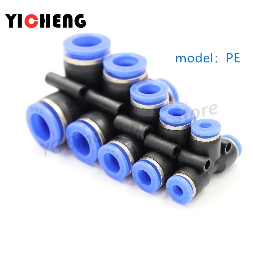 1Pcs Quick pneumatic plastic joint PU pipe butt joint, hose trachea joint, pneumatic components.Quick plug pneumatic valve
