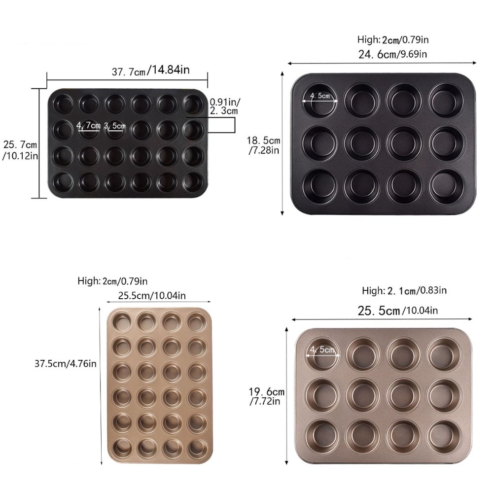 Nonstick Muffin Pan for Baking Homemade Cupcake Baking Pan Mini Egg Cups Set  Kitchen