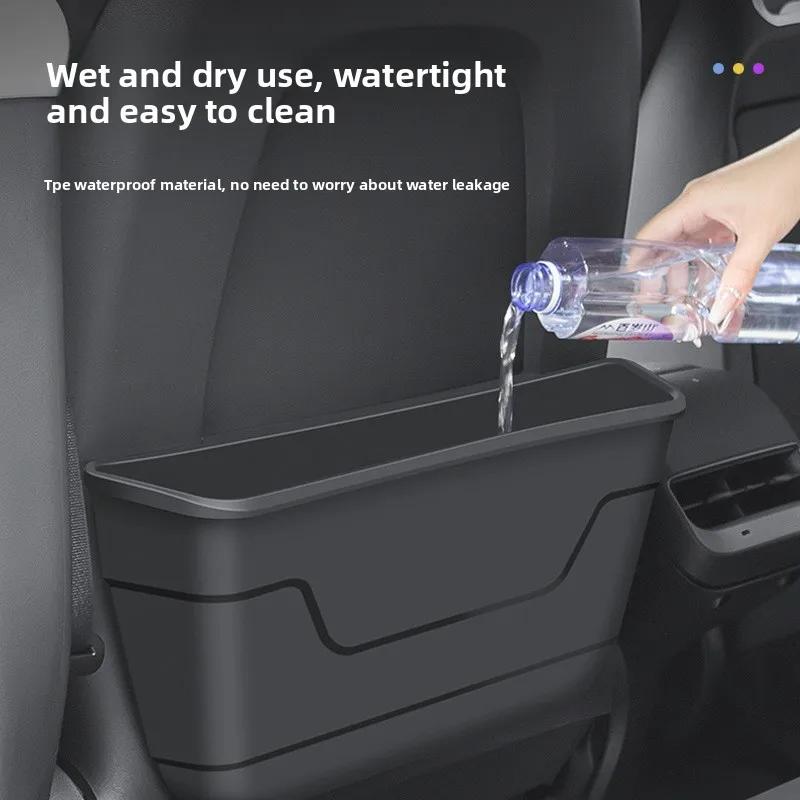 Car Sticker Hot For Tesla Model 3 Model 3 Y Juniper Highland Seat Backrest Storage Box Convenient Trash Car Accessories Tools Mo