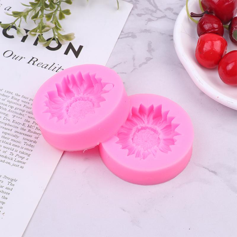1Pc 3D Sunflower Silicone Mold Soap Gypsum Aromatherapy Diy Baking Tools Plaster Home Decor Clay Resin Art Crafts