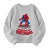 Boys and girls round neck plus velvet pullover printed top sweatshirt
